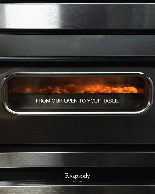 Bread baking in the Rhapsody oven